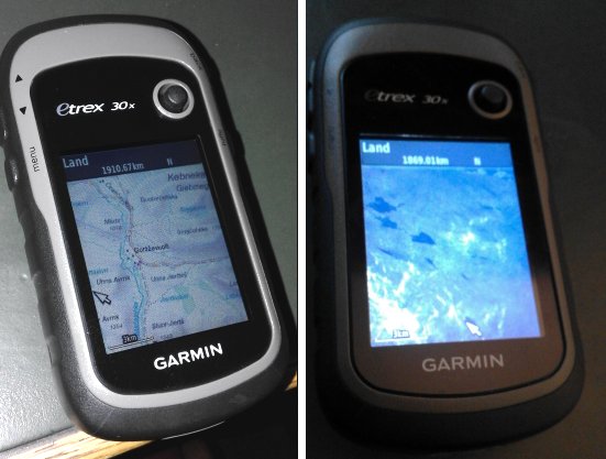 Topo map (left) and satellite map (right)