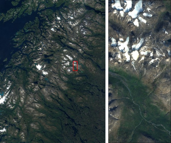 Sample image of the satellite view