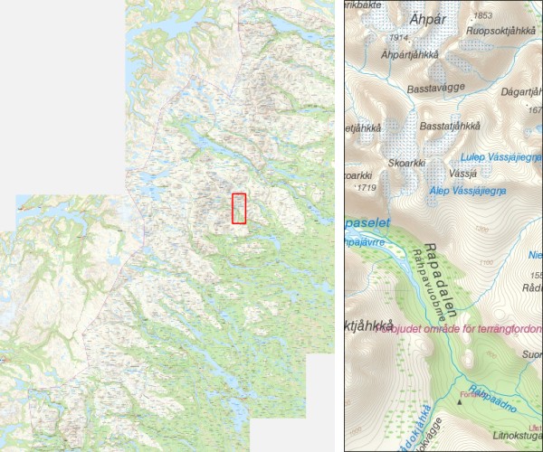 Sample image of the topo map
