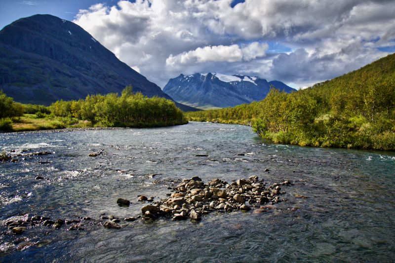 Lapland river crossing